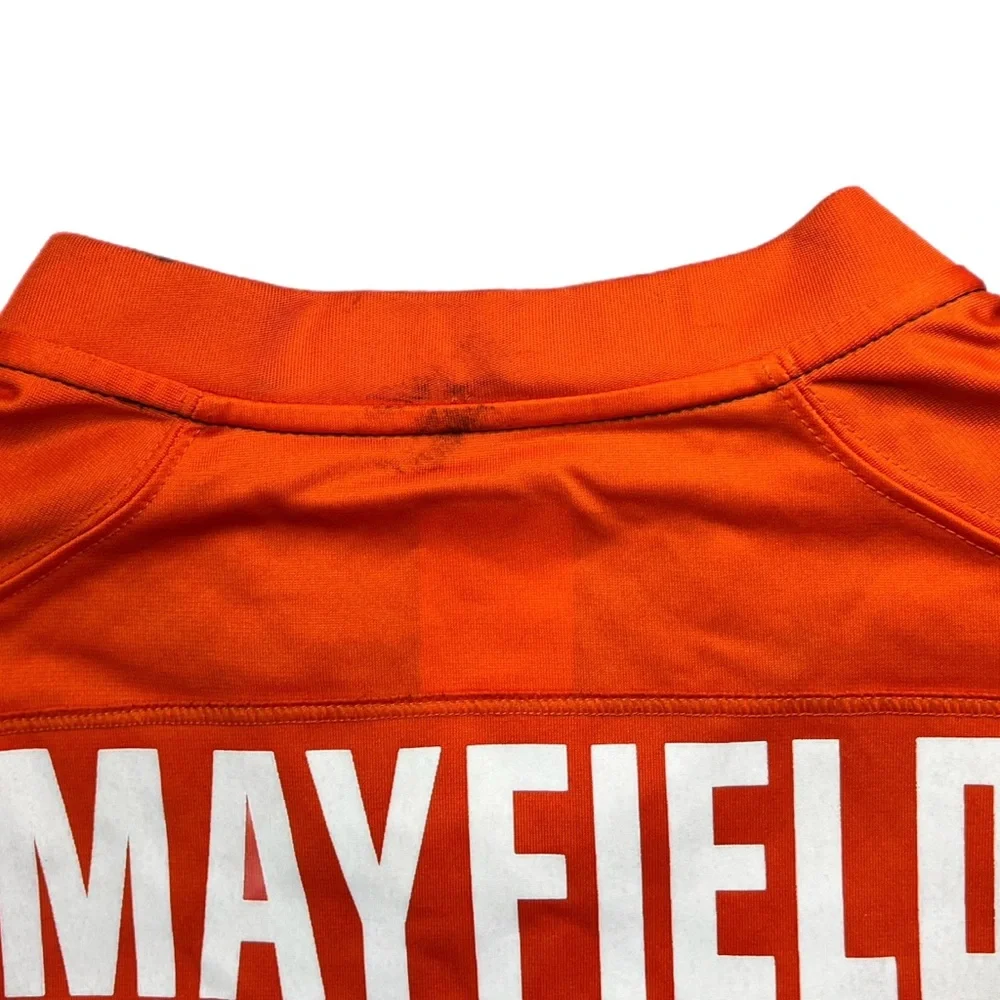 Used Nike Cleveland Browns Baker Mayfield Jersey Orange Size Small - Picture 6 of 6